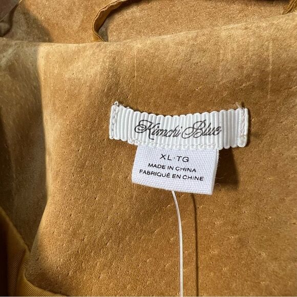 Kimchi Blue for Urban Outfitters NWT Women's Size XL Tan Sharona Suede Jacket - Picture 8 of 16